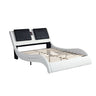 Platform Bed Frame With LED Lighting, Bluetooth Music, Vibration Massage HouseOfZazla