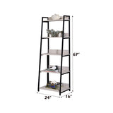 Wendral Natural & Black Finish 24"W Bookshelf