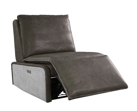 Metier Power Motion Recliner - Gray / Aluminum HouseOfZazla