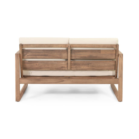 4-Pieces Acacia Wood Patio Furniture Set HouseOfZazla