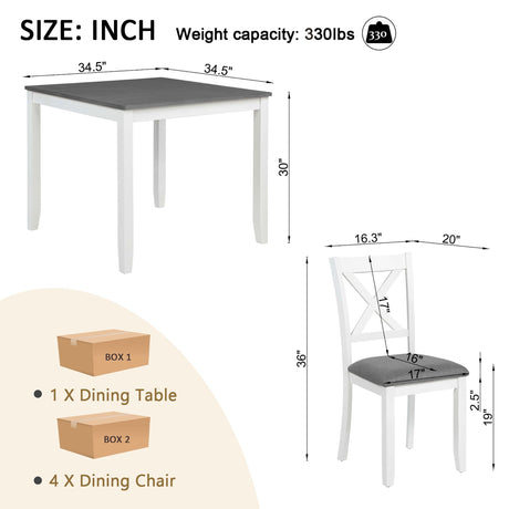 Modern Dining Table Set With Chairs For Kitchen HouseOfZazla