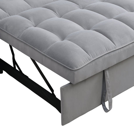 Modern Velvet Loveseat Futon Sofa Couch with Pullout Bed HouseOfZazla
