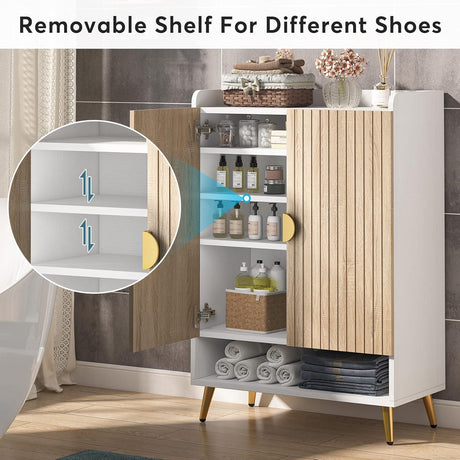 Shoe Cabinet With Doors, 7 Tier Storage Organizer HouseOfZazla