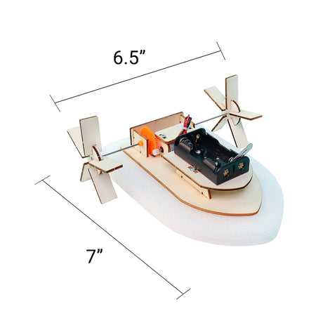 Paddlewheel Boat DIY Kit, Educational STEM Toy Kitsville
