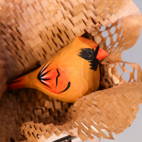 Hand Carved Cardinal Bird, Unique Gift for Loved Ones Kitsville