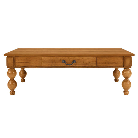Rectangular Wooden Coffee Table with Storage Drawer HouseOfZazla