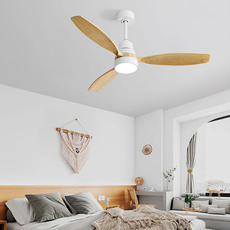 Indoor Ceiling Fan with Dimmable LED Light, 6-Speed Remote, Reversible Blades HouseOfZazla