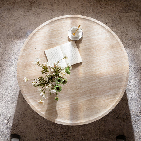 39.37" Round Coffee Table with Mars Pattern HouseOfZazla