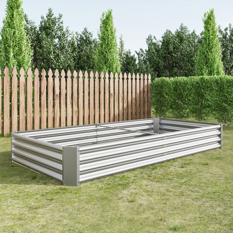 Raised Garden Bed Kit - Metal 7.6x3.7x0.98 ft HouseOfZazla