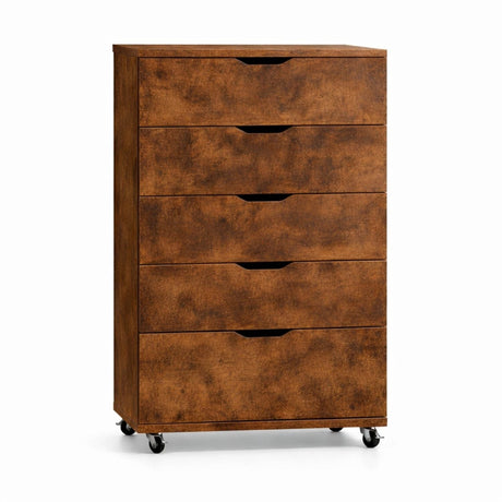 Modern 5 Drawer Dresser With Wheels HouseOfZazla