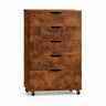 Modern 5 Drawer Dresser With Wheels HouseOfZazla