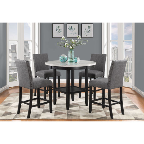 Greta - Bar Table And Bar Stool Set - Antique White HouseOfZazla