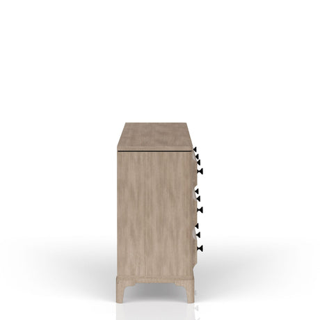 Queen Canopy Bedroom Set With A 2 Drawer Nightstand A Dresser With Poster Mirror And A Door Chest - Sand HouseOfZazla