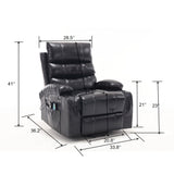Large Electric Power Lift Recliner Chair Sofa with Massage and Heat