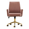 Ergonomic Mid-Back Office Chair With Striped Fabric HouseOfZazla