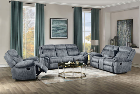 Zubaida Two Tone 3 Piece Recliner Living Room Set HouseOfZazla