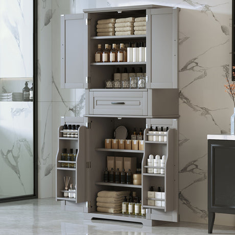 Bathroom Storage Cabinet With Multifunctional Storage Space HouseOfZazla