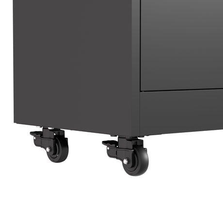 Heavy Duty Rolling Cabinet With Lock, Garage Storage Cabinet, 4 Adjustable Shelves For Tool Organization HouseOfZazla