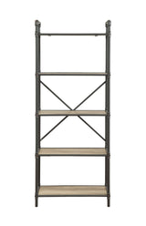 Itzel Bookshelf - Antique Oak / Sandy Gray