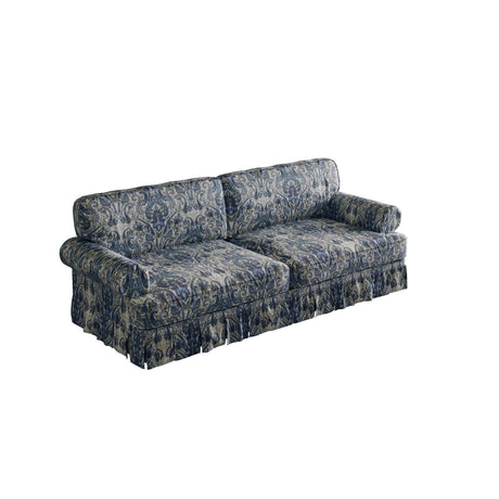 Luxuriously Comfortable Cloud Couch Sofa With Elegant Rolled Arms & Pleated Skirt Design HouseOfZazla