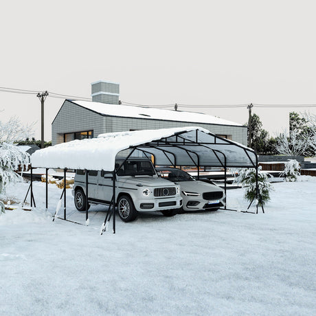 Heavy Duty Carport, All Weather Shelter - Black HouseOfZazla