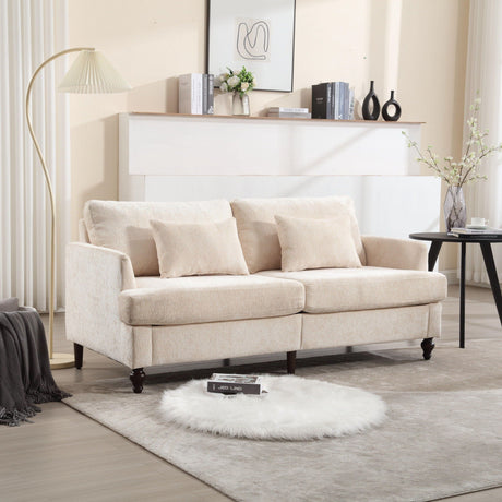 Mid Century Modern Fabric Loveseat Sofa, 2 Seat Upholstered Couch HouseOfZazla