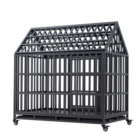 Heavy Duty Dog Crate Lockable Wheels HouseOfZazla