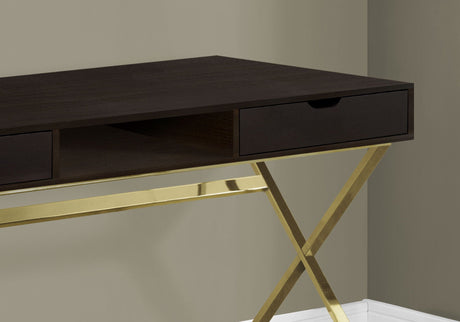Computer Desk For Home Office, Laptop, Storage Drawers, Contemporary & Modern - Espresso HouseOfZazla