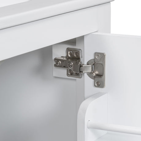 Bathroom Vanity With Single Sink, Combo Cabinet Undermount Sink, Bathroom Storage Cabinet With Two Doors And A Drawer, Soft Closing, Multifunctional Storage, Solid Wood Frame HouseOfZazla