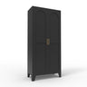 Shapely Doors Cabinet, Metal Storage Cabinet With Doors And Adjustable Shelves HouseOfZazla