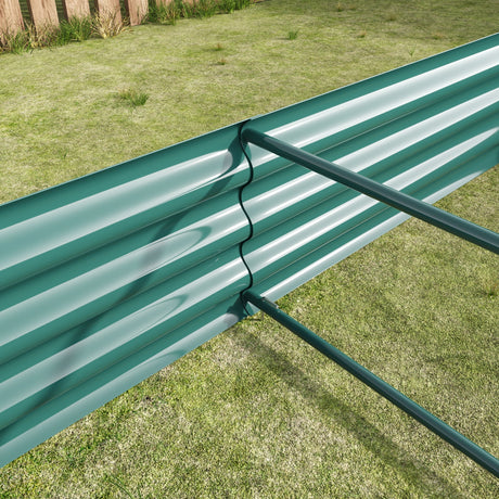 Raised Garden Bed Kit - Metal Raised Bed Garden 7.6x3.7x0.98ft HouseOfZazla