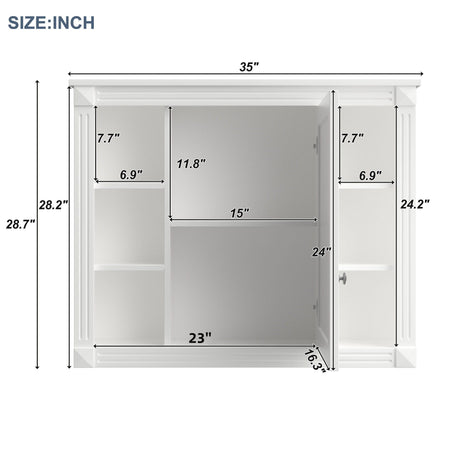 Wall Mounted Bathroom Storage Cabinet With Mirror HouseOfZazla