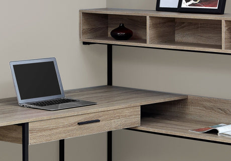 L-Shaped Corner Computer Desk with Storage Drawers HouseOfZazla