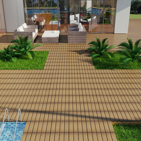 Patio Deck Tiles, Pack Of 22 HouseOfZazla