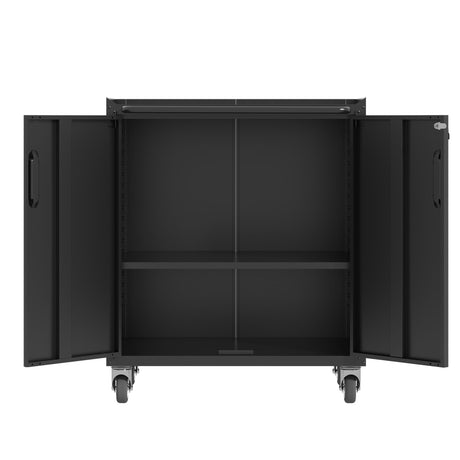 Heavy Duty Metal Garage Storage Cabinet With Wheels Sturdy Tool Organizer HouseOfZazla