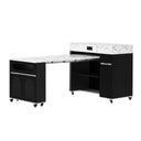 Extendable Dining Table With Folding Top, Rolling Kitchen Island With Drawers And Power Outlet HouseOfZazla