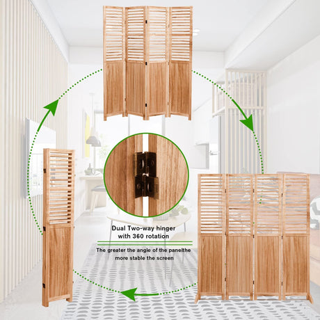 Expertly Designed Panel Folding Room Divider HouseOfZazla
