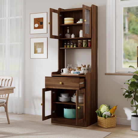 Kitchen Pantry Hutch Storage Cabinet Farmhouse Style HouseOfZazla