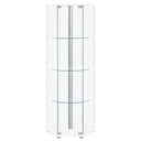 Tenley - 4 Shelf Curio Cabinet With Hexagonal Design HouseOfZazla