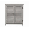Potting Bench With Storage Cabinet And Metal Table Top For Outdoor HouseOfZazla