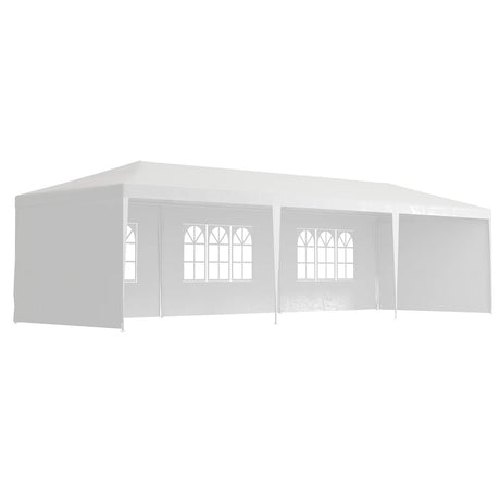 10x30' Outdoor Garden Gazebo Wedding Party Tent Canopy Marquee with 5 Removable Sidewalls HouseOfZazla