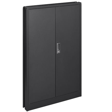 Metal Storage Cabinet With Locking Doors And Adjustable Shelf, Folding Filing Storage Cabinet, Folding Storage Locker Cabinet For Home Office, School, Garage HouseOfZazla