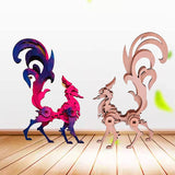 Animal 3D Wooden Puzzle Set - 5 Exquisite DIY Models for All Ages WoodArtSupply