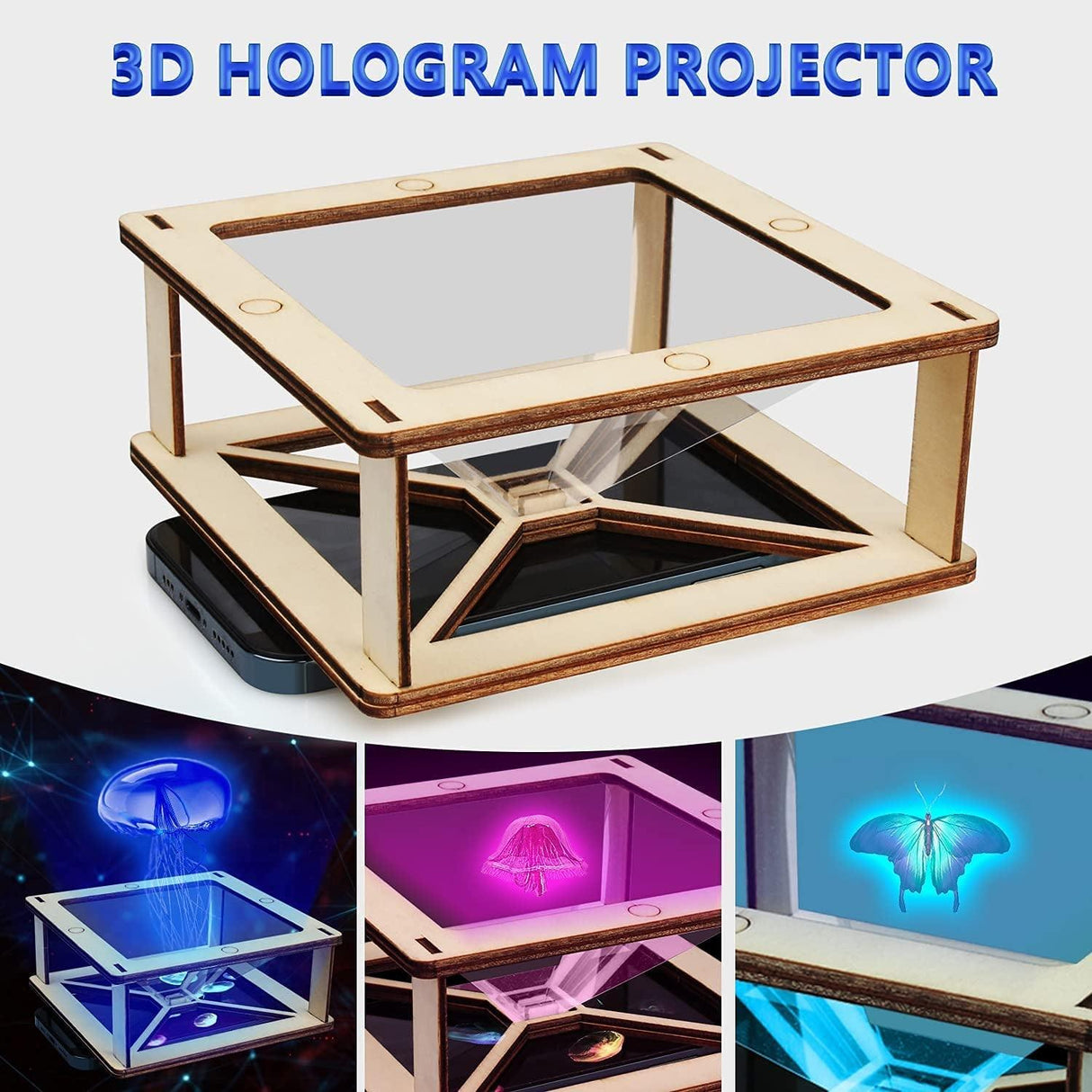 6 in 1 STEM Kit, Science Experiment STEM Projects Educational 3D Wooden Puzzle, DIY Toys Building WoodArtSupply