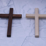 6 Pcs Wooden Cross Crafts DIY Mini Crosses Charms Pendants Catholic Prayer Handheld Ornaments for Church Party Favors Wall WoodArtSupply