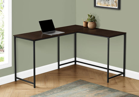 L-Shaped Corner Computer Desk with Contemporary Marble Look HouseOfZazla