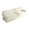 Luxuriously Comfortable Cloud Couch Sofa With Elegant Rolled Arms & Pleated Skirt Design HouseOfZazla