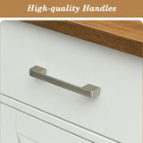 REVOMINCA 55 Inch Buffet Cabinet with 3 Drawers and 4 Barn Doors, Sideboard Coffee Bar for Kitchen, Farmhouse Coffee Bar with Storage, White REVOMINCA