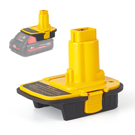 DM18D Converter for DeWalt 18v to 20v Battery Adapter,for Milwaukee M18 18v Batteries Adapter, Convert to DC9096,fit for DeWalt 18v XRP Ni-Cad Cordless Tool,Upgraded Version of DCA1820,with USB port Echoyee