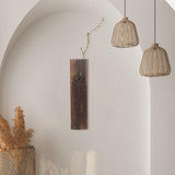 Angoily Wood Wall Decor, Wood Wall Planter Pocket, Wooden Hanging Planter Modern Farmhouse Bathroom Vase Dried Flowers and Artificial Greenery Indoor Plants Holder for Living Room Angoily